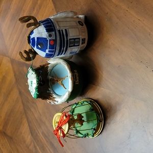 Hallmark Bundle Ornaments Y2K Bambi, & Tweety. Hallmark R2-D2